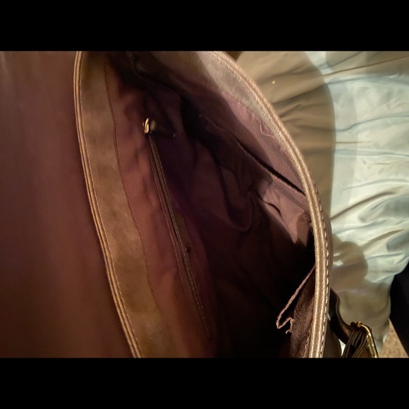 *SOLD* Crossbody Smokey Brown + Gray Crossbody - Picture 9 of 10